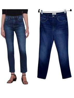 FRAME Denim Le Sylvie Slender Straight Size 25 NWT High Waist Normcore